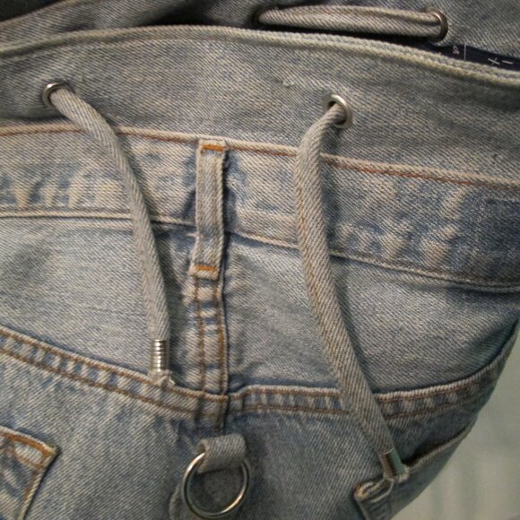 Jeans Material Backpack.  Lots of cute pockets/zippers to put things in. - Picture 4 of 11